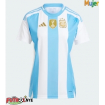 Camiseta Argentina Primera Equipación para mujer Copa America 2024 manga corta